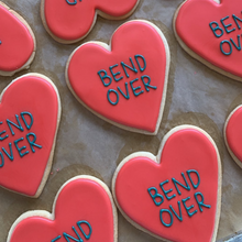 Load image into Gallery viewer, Naughty Large Conversation Heart Cookies
