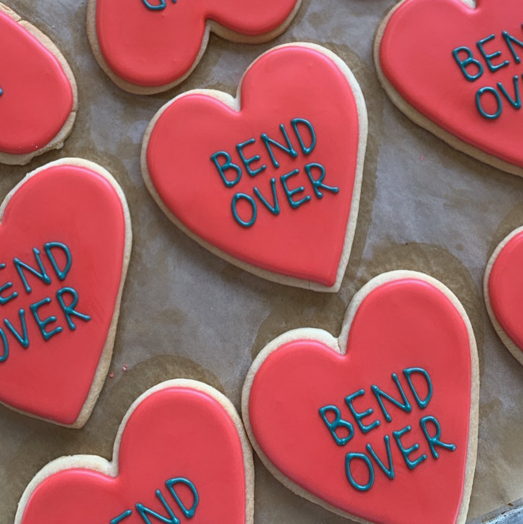 Naughty Large Conversation Heart Cookies